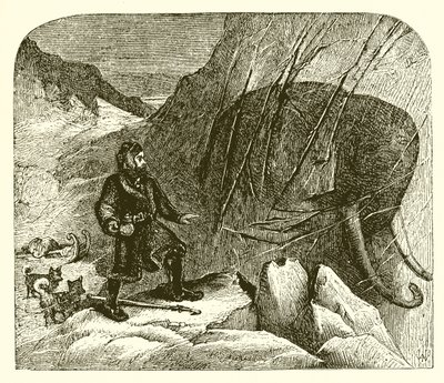 Mammoth in the ice by English School