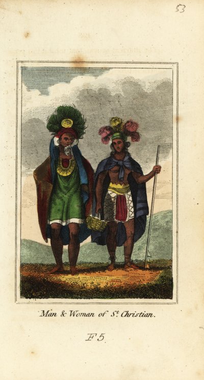 Man and Woman of Nuku Hiva by English School