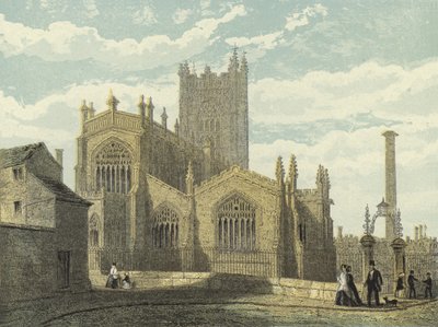 Manchester Cathedral, North East View by English School