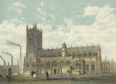 Manchester Cathedral, South East View by English School