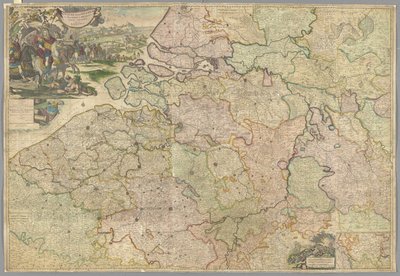Map of Belgium by English School