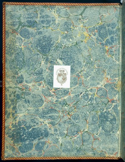 Marble endpaper, 1950s by English School