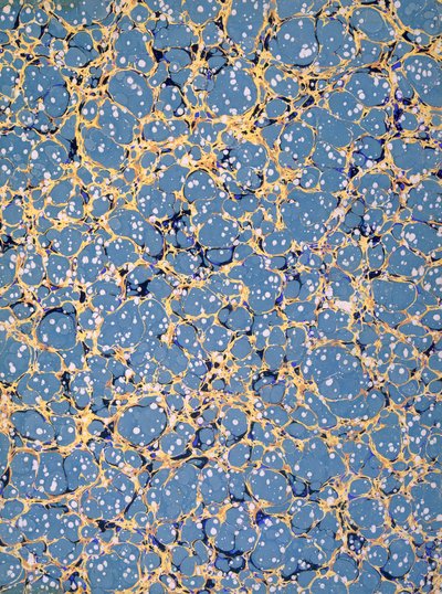 Marble endpaper by English School