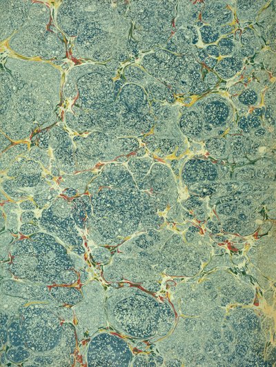 Marble endpaper by English School