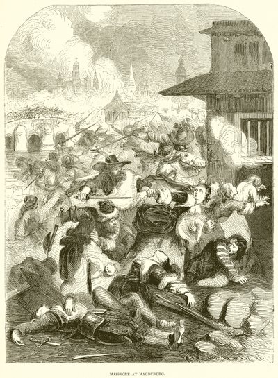 Massacre at Magdeburg by English School