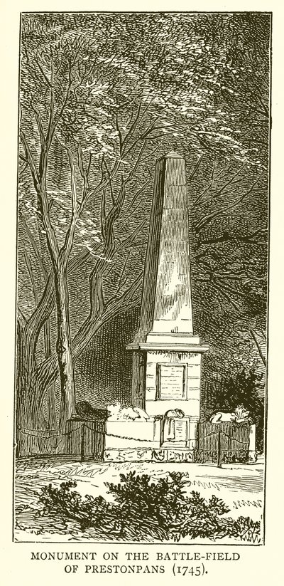 Monument on the Battle-Field of Prestonpans (1745) by English School