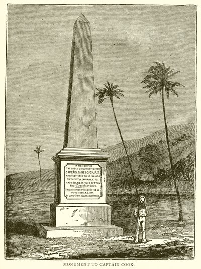 Monument to Captain Cook by English School