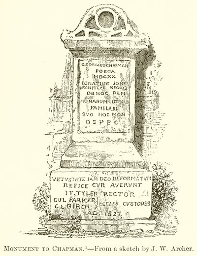 Monument to Chapman by English School