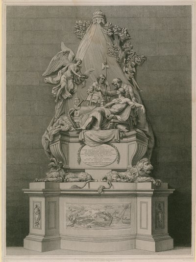 Monument to Major General James Wolfe by English School