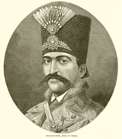 Nasser ed Deen, Shah of Persia by English School