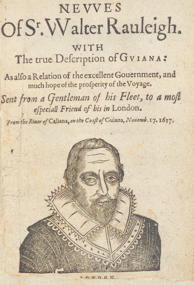 News of Sir Walter Raleigh by English School