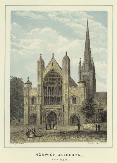 Norwich Cathedral, West Front by English School