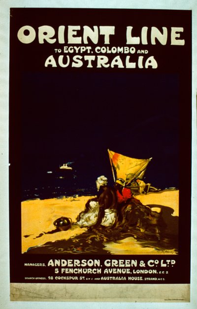 Orient Line Poster, c.1920 by English School