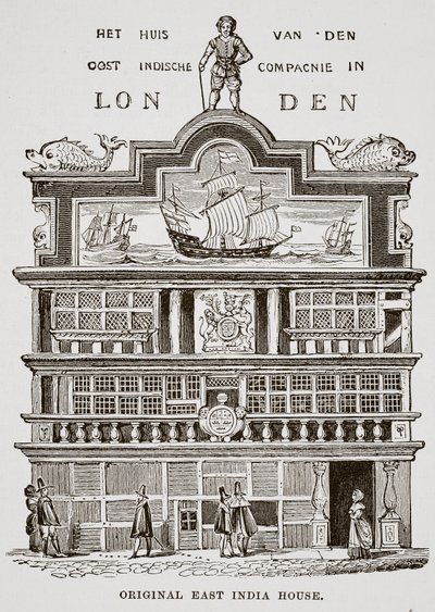 Original East India House by English School