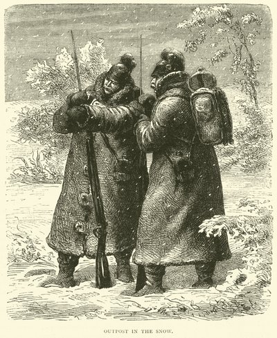 Outpost in the Snow, October 1870 by English School