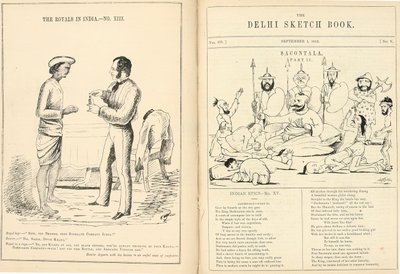 Pages from The Delhi Sketchbook by English School