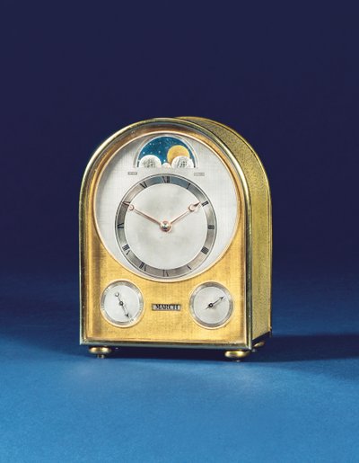 Perpetual calendar travel timepiece, 1898 by English School
