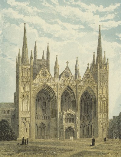 Peterborough Cathedral, West Front by English School