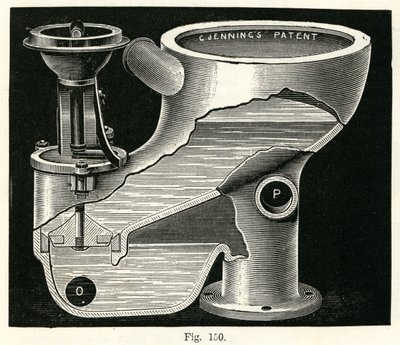 Plunger Valve Closet, 1870 by English School