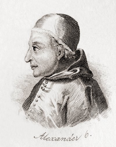 Pope Alexander VI by English School