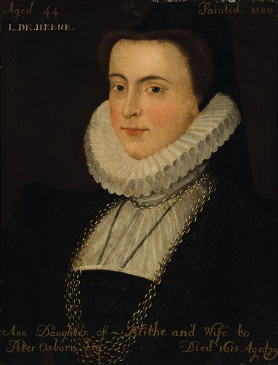 Portrait of Anne Blythe by English School