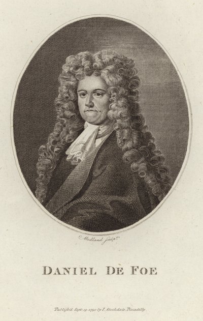 Portrait of Daniel Defoe by English School