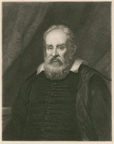 Portrait of Galileo Galilei by English School