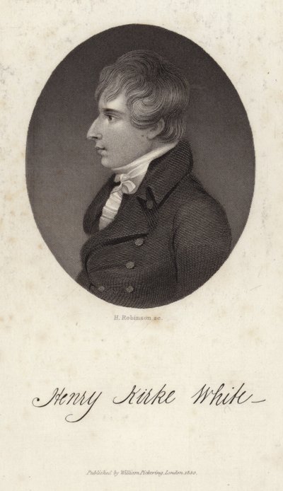 Portrait of Henry Kirke White by English School