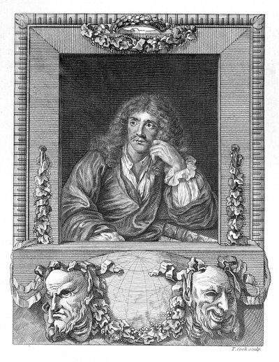 Portrait of Moliere by English School