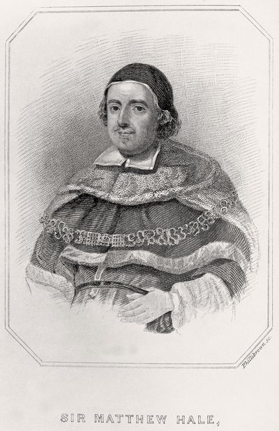Portrait of Sir Mathew Hale by English School