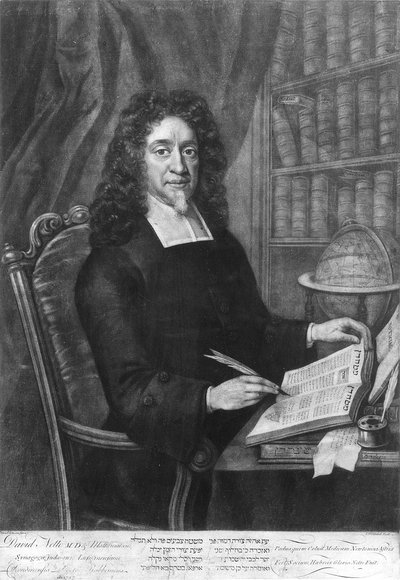 Portrait of the Rabbi David Nieto by English School