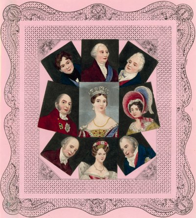 Queen Victoria and her family by English School