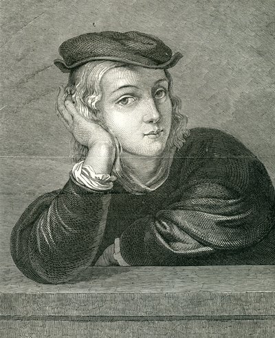 Raphael at the age of 15 by English School