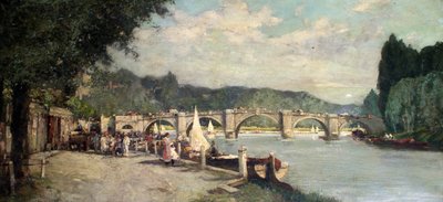 Richmond Bridge by English School