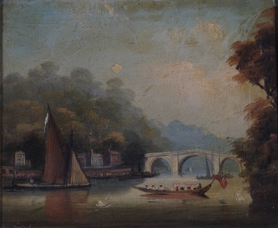 Richmond Bridge Looking Towards Twickenham, Middlesex by English School