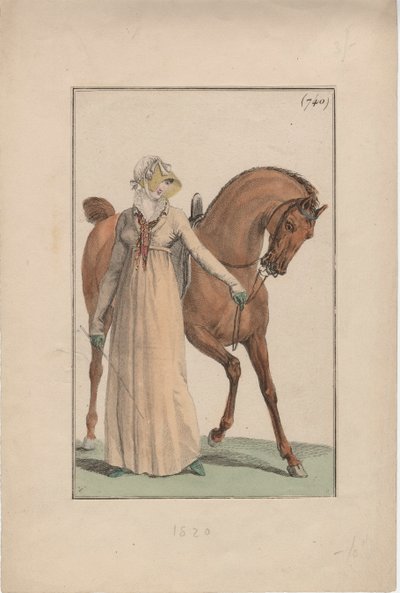 Riding Dress, c.1806 by English School