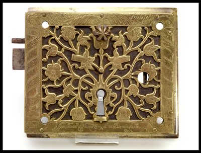 Rim lock, made by John Wilkes by English School