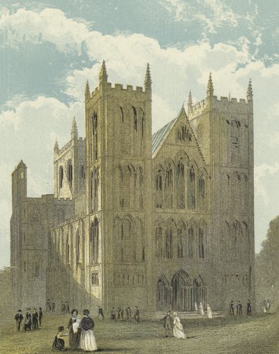 Ripon Cathedral, North West View by English School