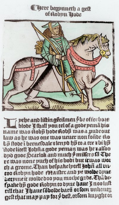 Robin Hood (later coloration) by English School