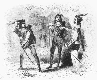 Robin Hood, Scarlet and John by English School