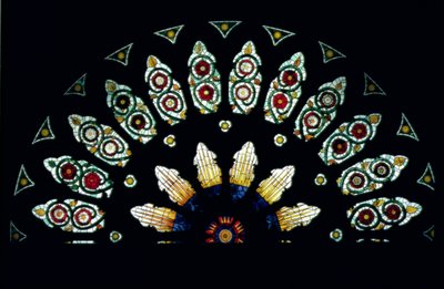 Rose window, 16th century by English School