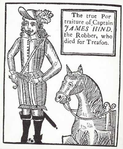 Royalist Highwayman James Hind (Engraving) by English School