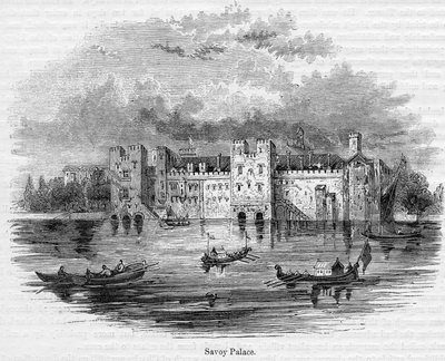 Savoy Palace, 1661 by English School