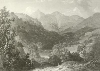 Scene on the Tummel, near Benurackie by English School