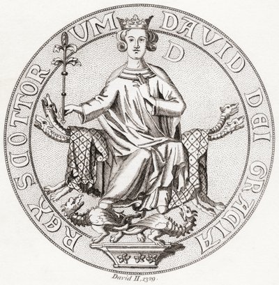 Seal of David II by English School