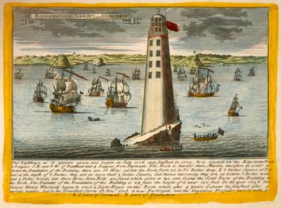 Second Eddystone Lighthouse, near Plymouth by English School