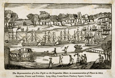 Serpentine, Hyde Park in London by English School