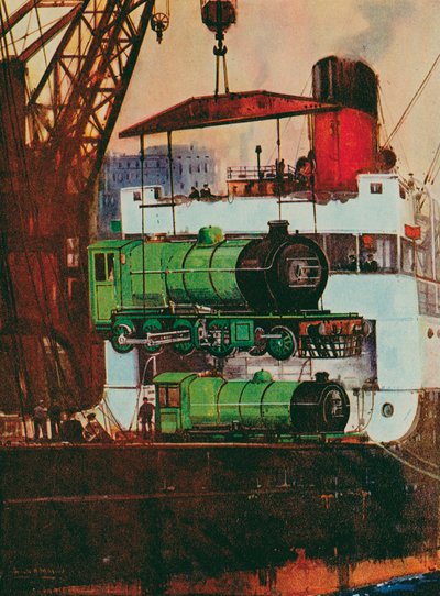 Shipping Locomotives by English School