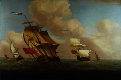 Shipping Scene by English School