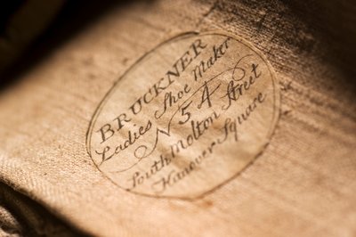 Shoe label, 1790s by English School